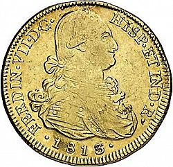 Large Obverse for 8 Escudos 1813 coin
