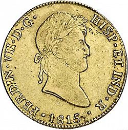 Large Obverse for 8 Escudos 1815 coin