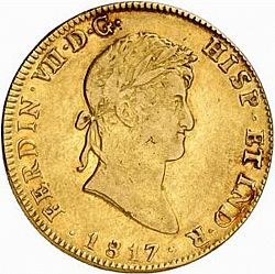 Large Obverse for 8 Escudos 1817 coin