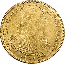Large Obverse for 8 Escudos 1818 coin