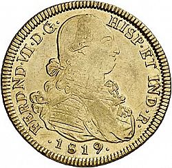 Large Obverse for 8 Escudos 1819 coin