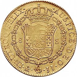 Large Reverse for 8 Escudos 1814 coin