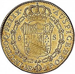 Large Reverse for 8 Escudos 1814 coin