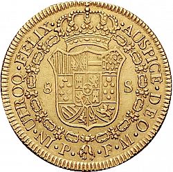 Large Reverse for 8 Escudos 1818 coin