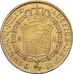 Large Reverse for 8 Escudos 1819 coin