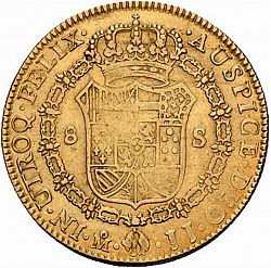 Large Reverse for 8 Escudos 1821 coin