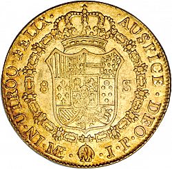 Large Reverse for 8 Escudos 1821 coin