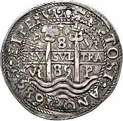 Large Obverse for 8 Reales 1685 coin