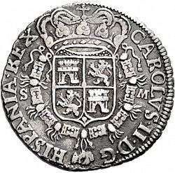 Large Obverse for 8 Reales 1700 coin
