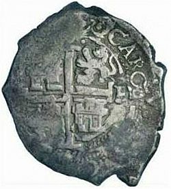 Large Reverse for 8 Reales 1667 coin
