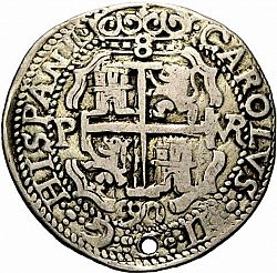 Large Reverse for 8 Reales 1690 coin
