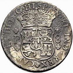 Large Obverse for 8 Reales 1764 coin