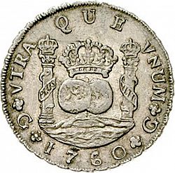 Large Reverse for 8 Reales 1760 coin