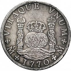 Large Reverse for 8 Reales 1770 coin