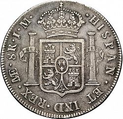 Large Reverse for 8 Reales 1772 coin