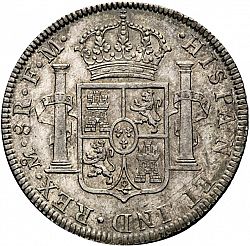 Large Reverse for 8 Reales 1773 coin