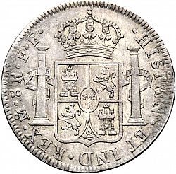 Large Reverse for 8 Reales 1778 coin