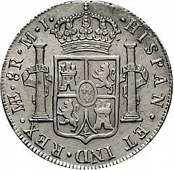 Large Reverse for 8 Reales 1779 coin