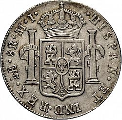 Large Reverse for 8 Reales 1786 coin