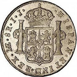 Large Reverse for 8 Reales 1787 coin