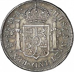 Large Reverse for 8 Reales 1791 coin