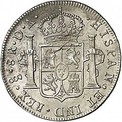 Large Reverse for 8 Reales 1795 coin