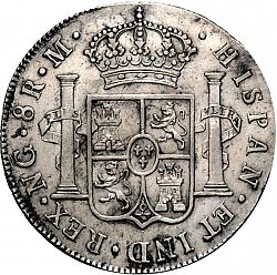 Large Reverse for 8 Reales 1795 coin