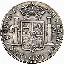 Large Reverse for 8 Reales 1800 coin