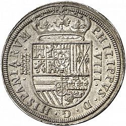 Large Obverse for 8 Reales 1594 coin