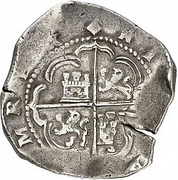 Large Reverse for 8 Reales 1597 coin