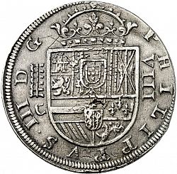 Large Obverse for 8 Reales 1611 coin