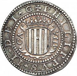 Large Obverse for 8 Reales 1611 coin