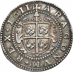 Large Reverse for 8 Reales 1611 coin