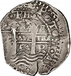 Large Obverse for 8 Reales 1654 coin