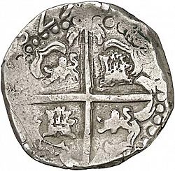 Large Reverse for 8 Reales 1627 coin