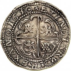 Large Reverse for 8 Reales 1630 coin
