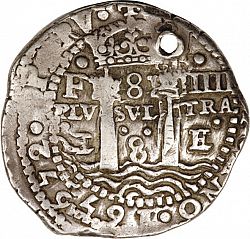 Large Reverse for 8 Reales 1652 coin