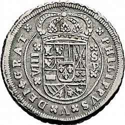 Large Obverse for 8 Reales 1704 coin