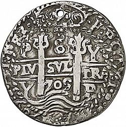 Large Obverse for 8 Reales 1709 coin