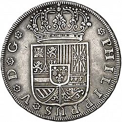 Large Obverse for 8 Reales 1730 coin