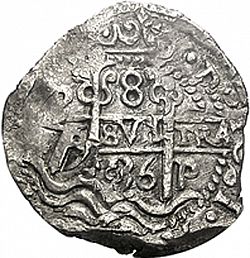Large Obverse for 8 Reales 1736 coin