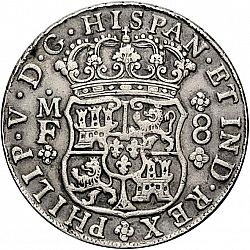 Large Obverse for 8 Reales 1742 coin