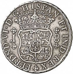 Large Obverse for 8 Reales 1752 coin