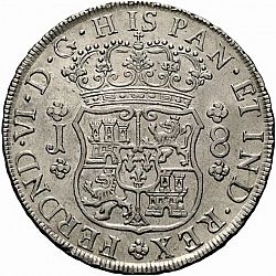 Large Obverse for 8 Reales 1753 coin