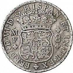 Large Obverse for 8 Reales 1753 coin