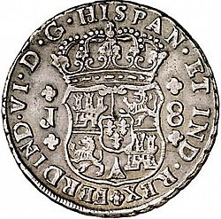 Large Obverse for 8 Reales 1758 coin