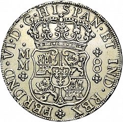 Large Obverse for 8 Reales 1760 coin