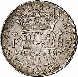 Large Obverse for 8 Reales 1760 coin