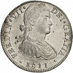 Large Obverse for 8 Reales 1811 coin