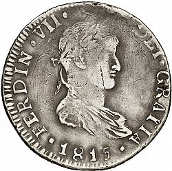 Large Obverse for 8 Reales 1815 coin